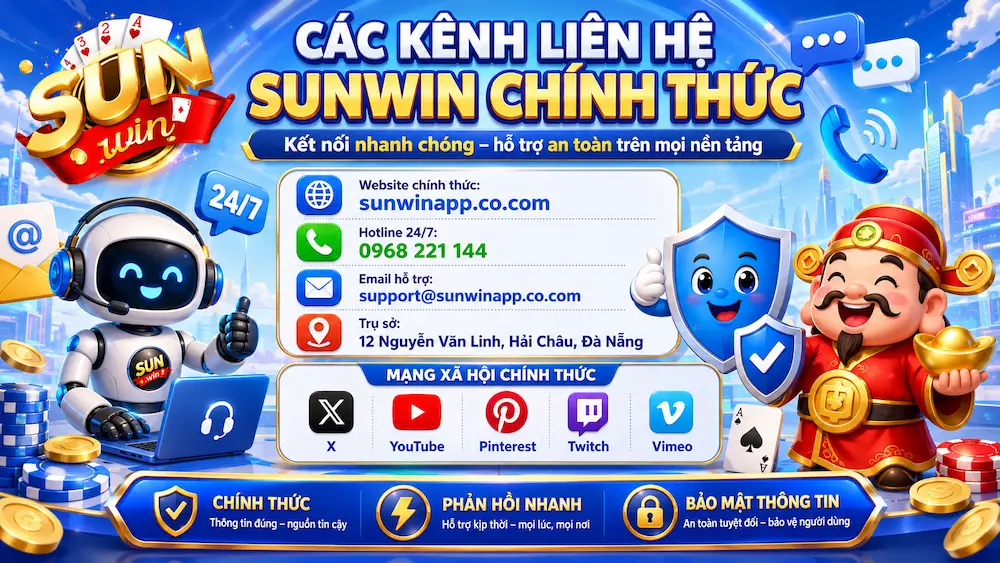 Các Kênh Liên Hệ Sunwin Chính Thức