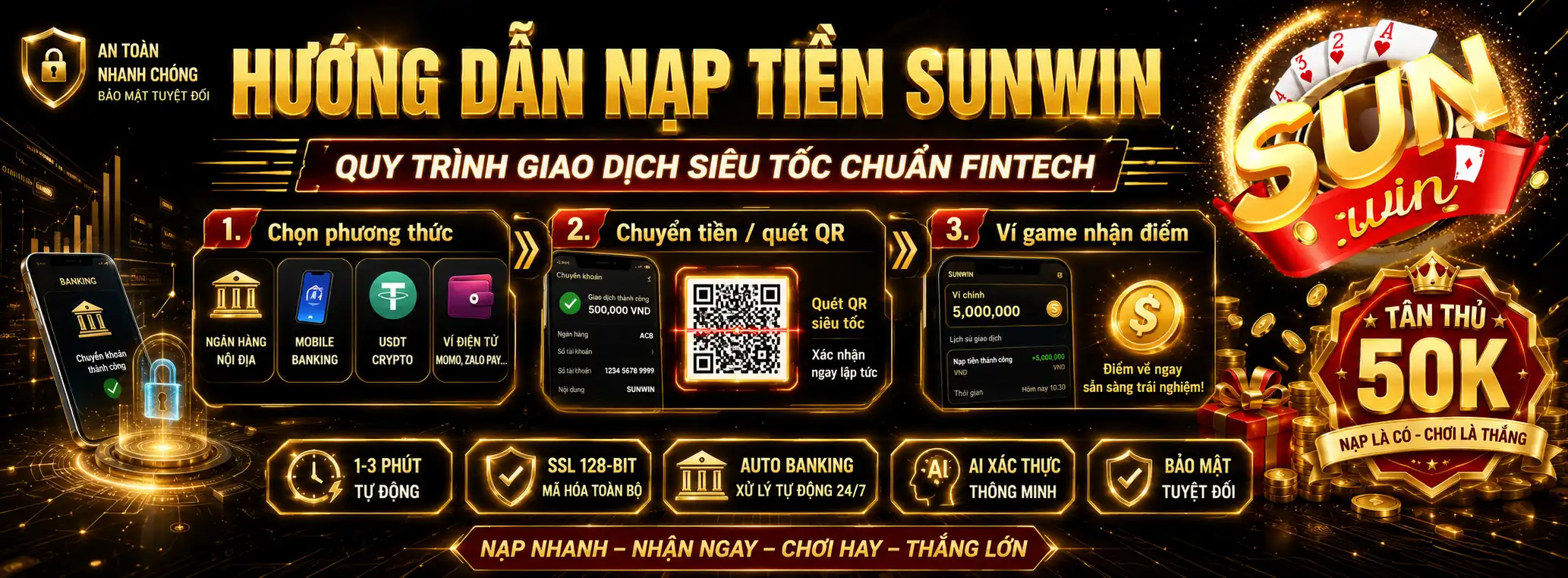Hướng Dẫn Nạp Tiền Sunwin – Quy Trình Giao Dịch Siêu Tốc Chuẩn Fintech
