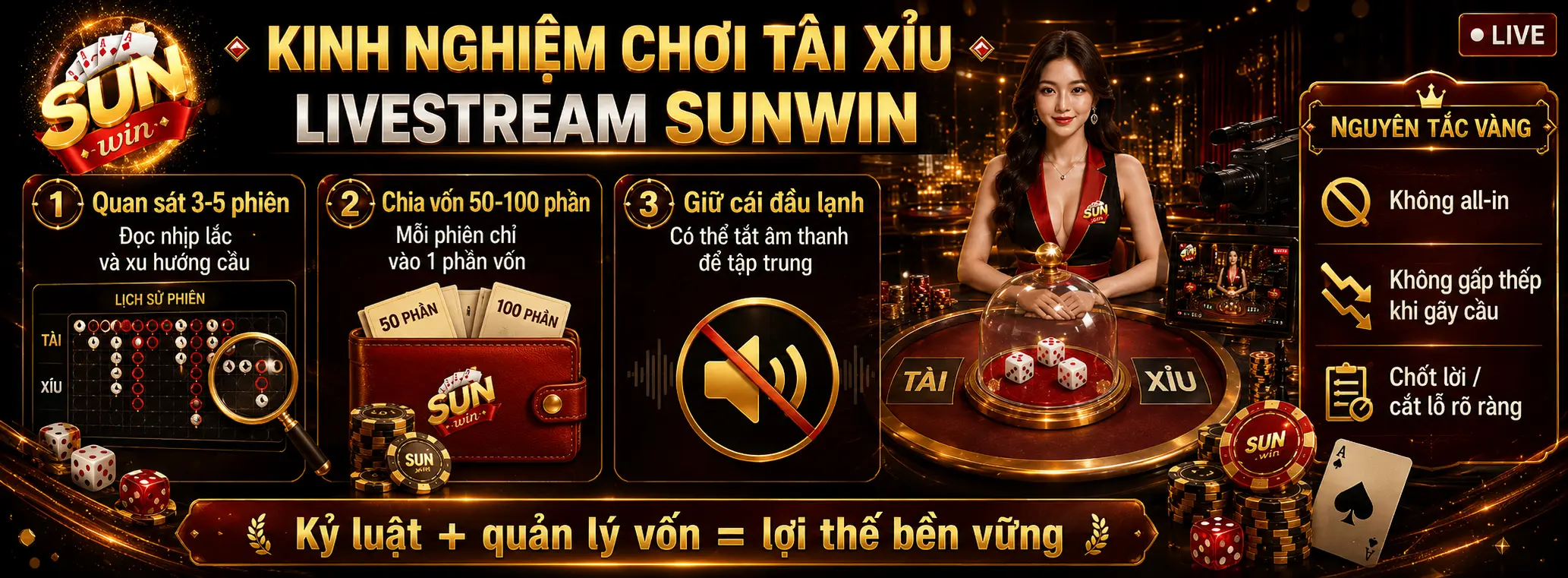 Kinh Nghiệm Thực Chiến Tại Sảnh Tài Xỉu Livestream