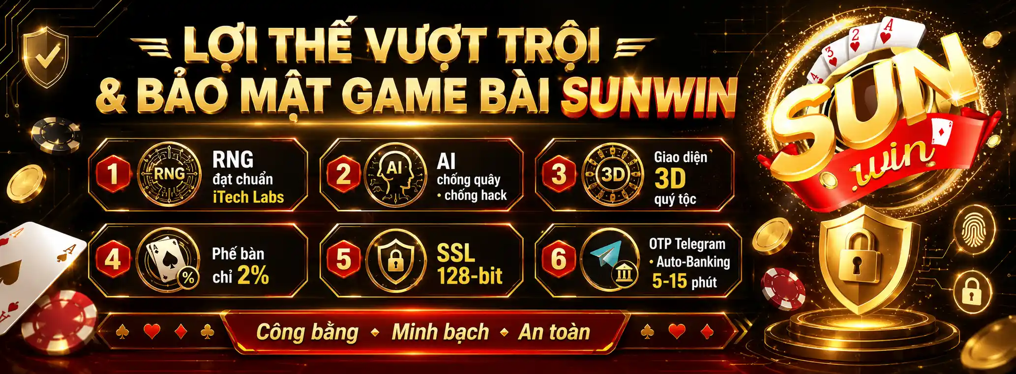 Game Bài Đổi Thưởng Sunwin – Sảnh Đấu Trí Sòng Phẳng Nhất 2026 3 Những Lợi Thế Vượt Trội Chỉ Có Tại Sảnh Game Bài Sunwin