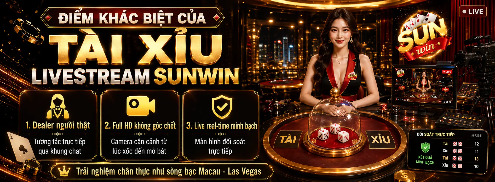 Những Yếu Tố Làm Nên Sự Khác Biệt Của Sảnh Tài Xỉu Livestream Sunwin