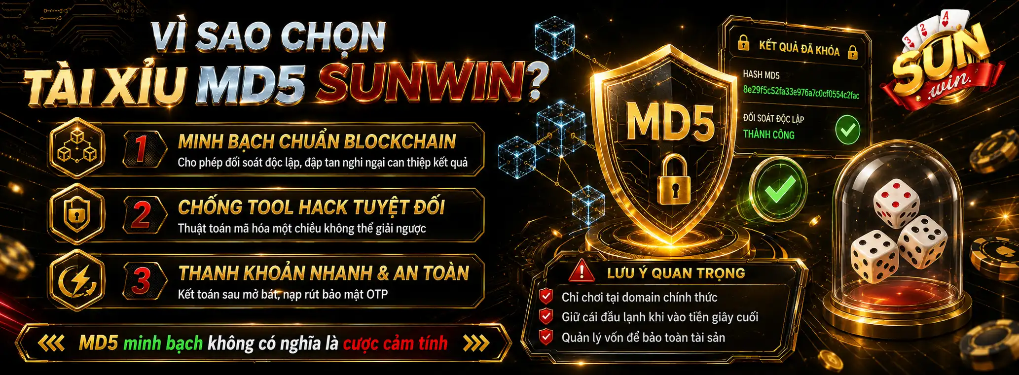 Tại Sao Bạn Nên Chọn Chơi Tài Xỉu MD5 Tại Sunwin