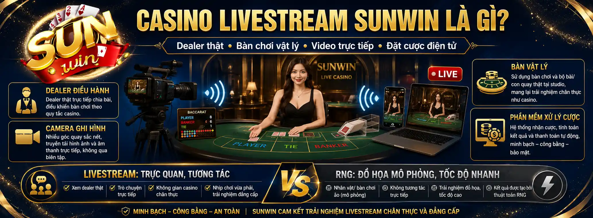 Casino Livestream Sunwin – Khám Phá Sảnh Dealer Trực Tiếp 2026 2 Casino Livestream Sunwin là gì